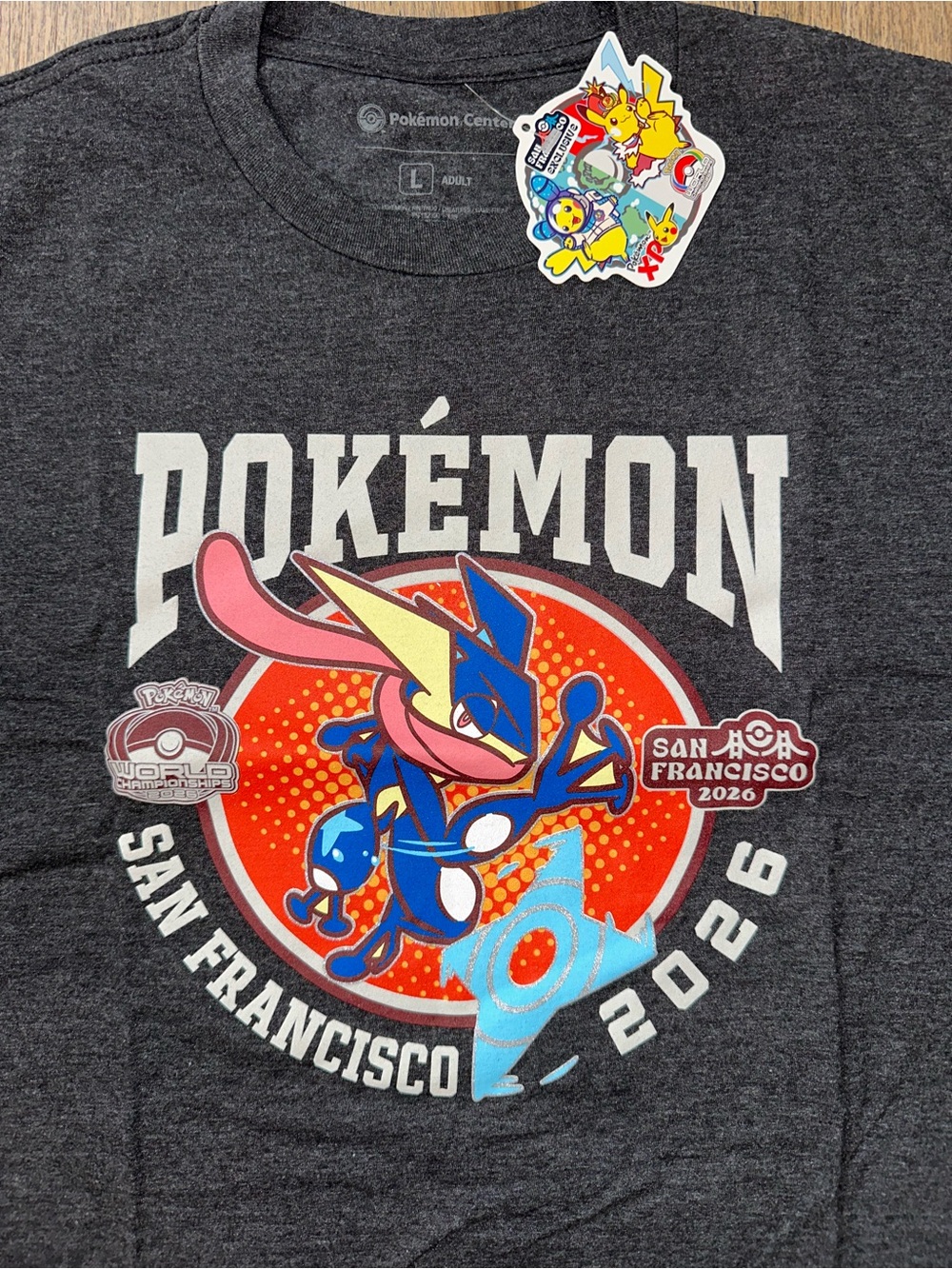 Pokémon World Championships 2026 San Francisco Greninja Graphic T-Shirt - Picture 7 of 11